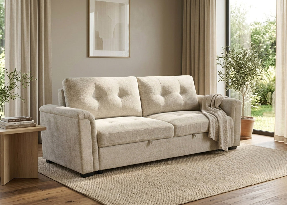 Sofa Cama Belux Beige 235cm