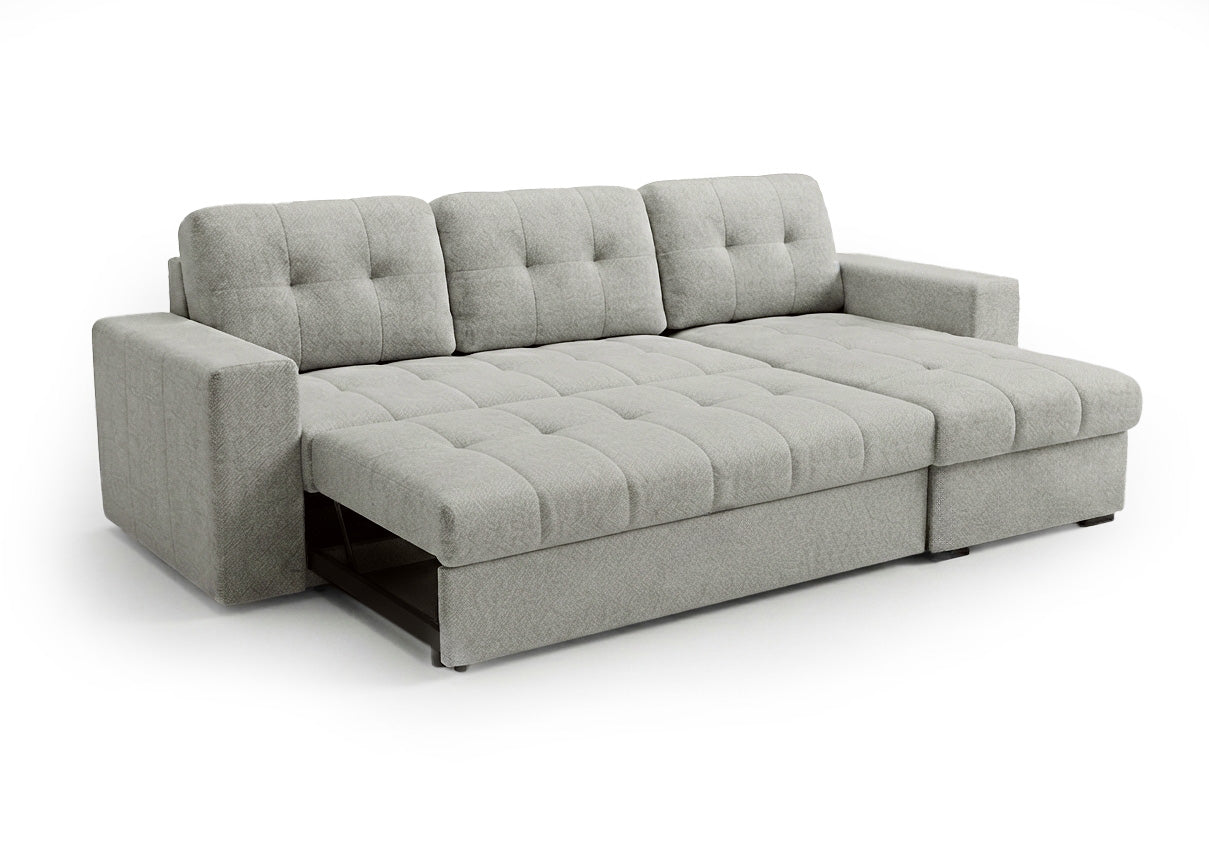 Sofa Cama Chaise Longue Reversible Ana 247cm Gris