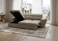 Sofa Cama Chaise Longue Brasil, con Arcon 257cm