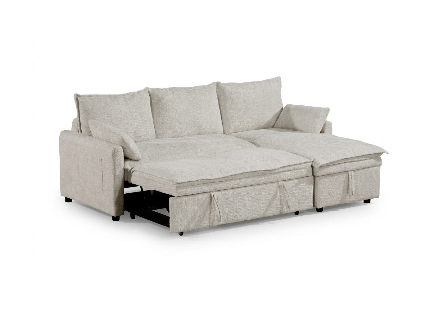 Sofa Cama Chaise Longue Karl 218cm Beige