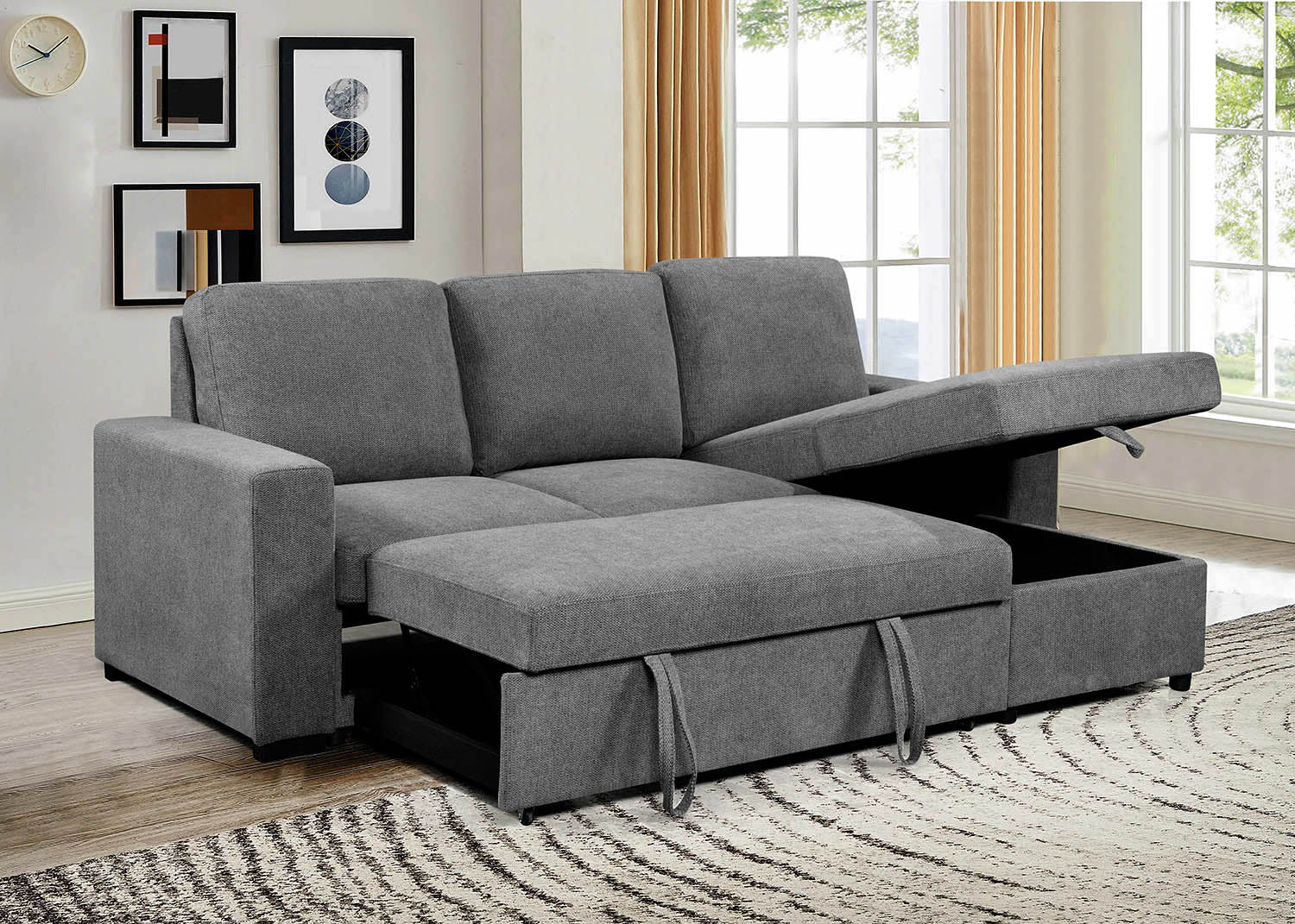 Sofa Cama Chaise Longue Luke 230cm