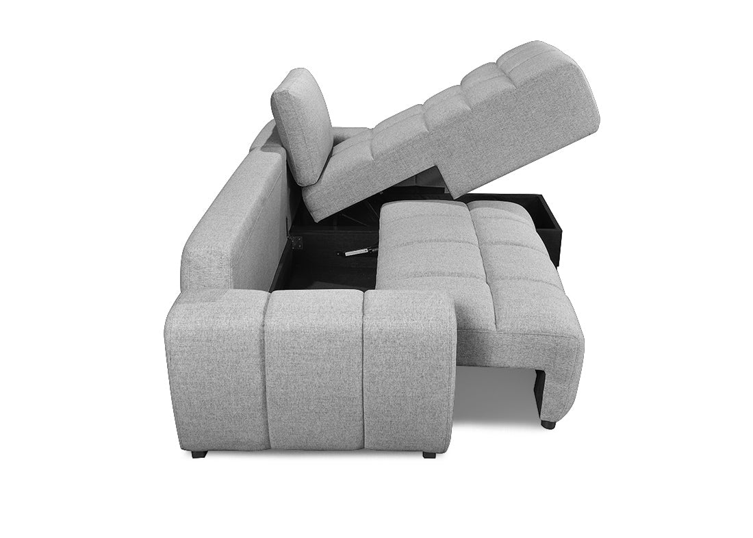 Sofá Cama Chaise Longue com Arcão Nuvola