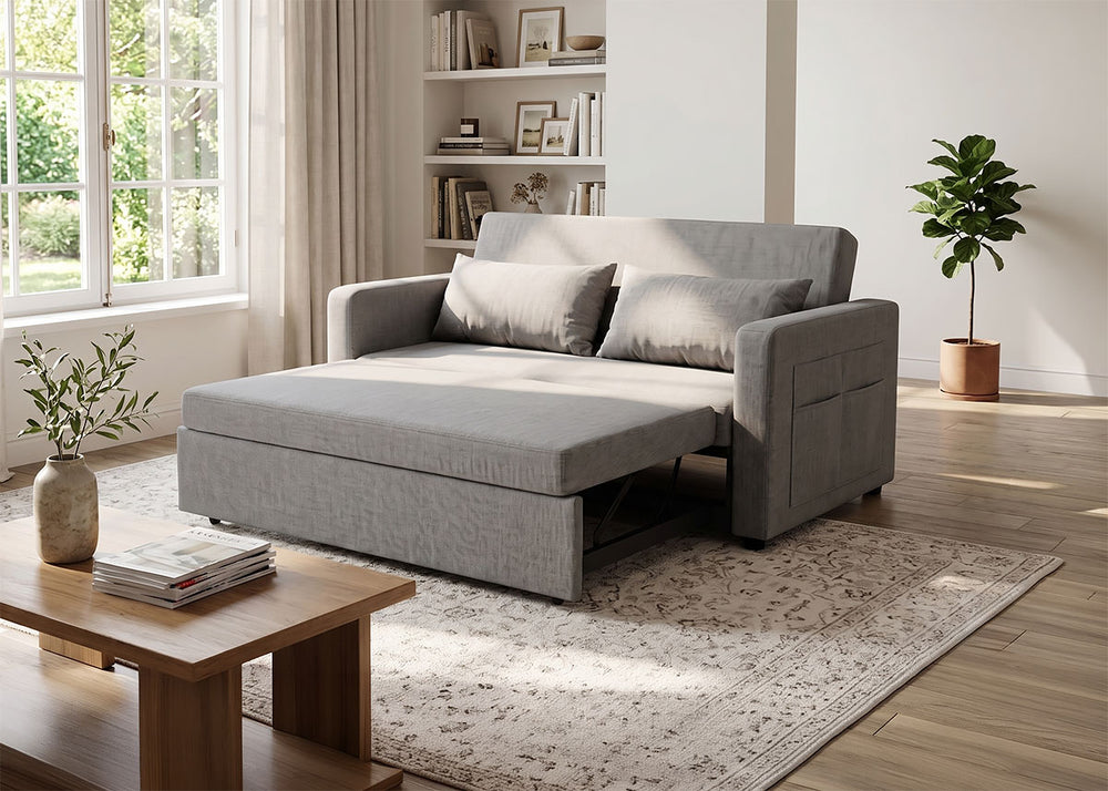 Sofa Cama de Matrimonio Jossy Gris 138cm