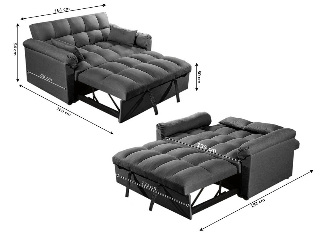 Sofa Cama de Matrimonio Tokio 161cm