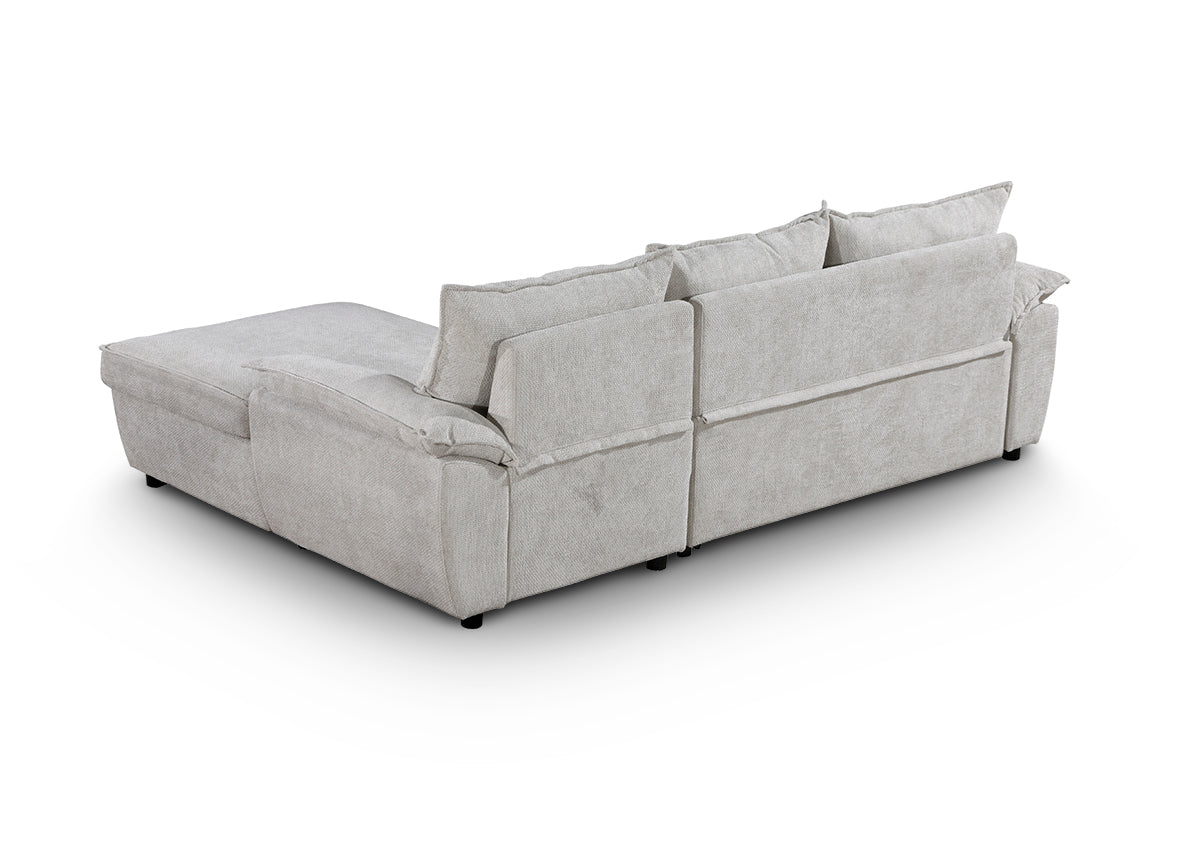 Sofa Cama Chaise Longue Mike, con Arcón 242cm