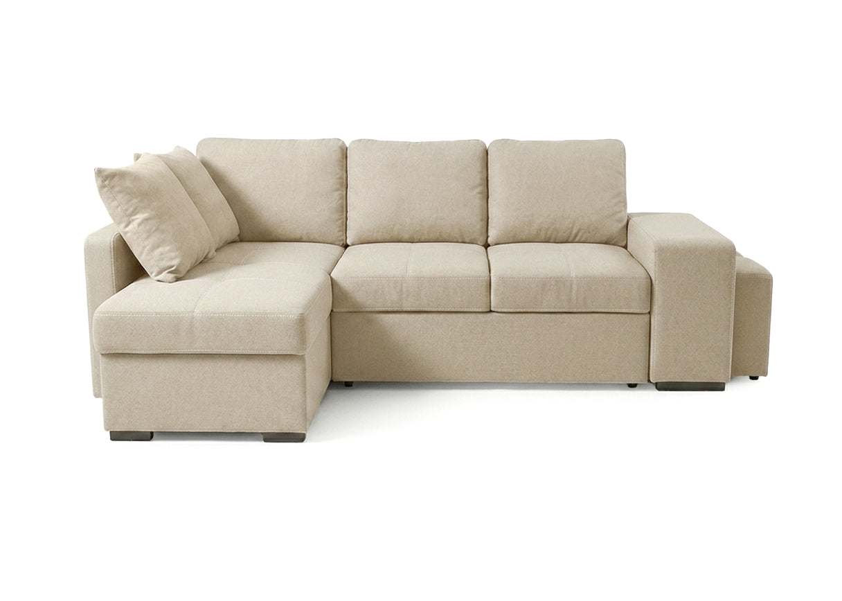 Sofa Cama Chaise Longue Stacy Beige 250cm