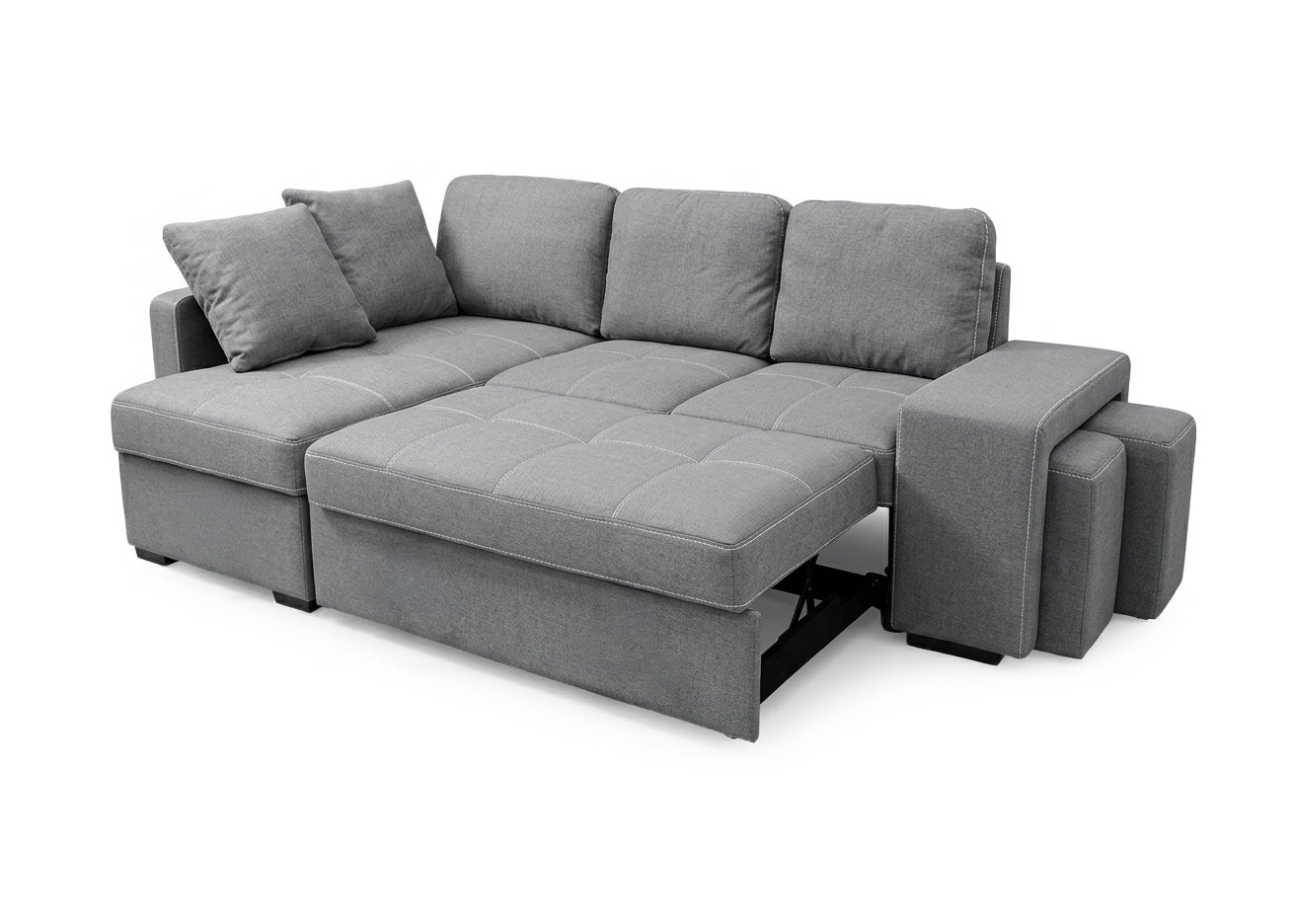 Sofa Cama Chaise Longue Stacy 250cm Gris