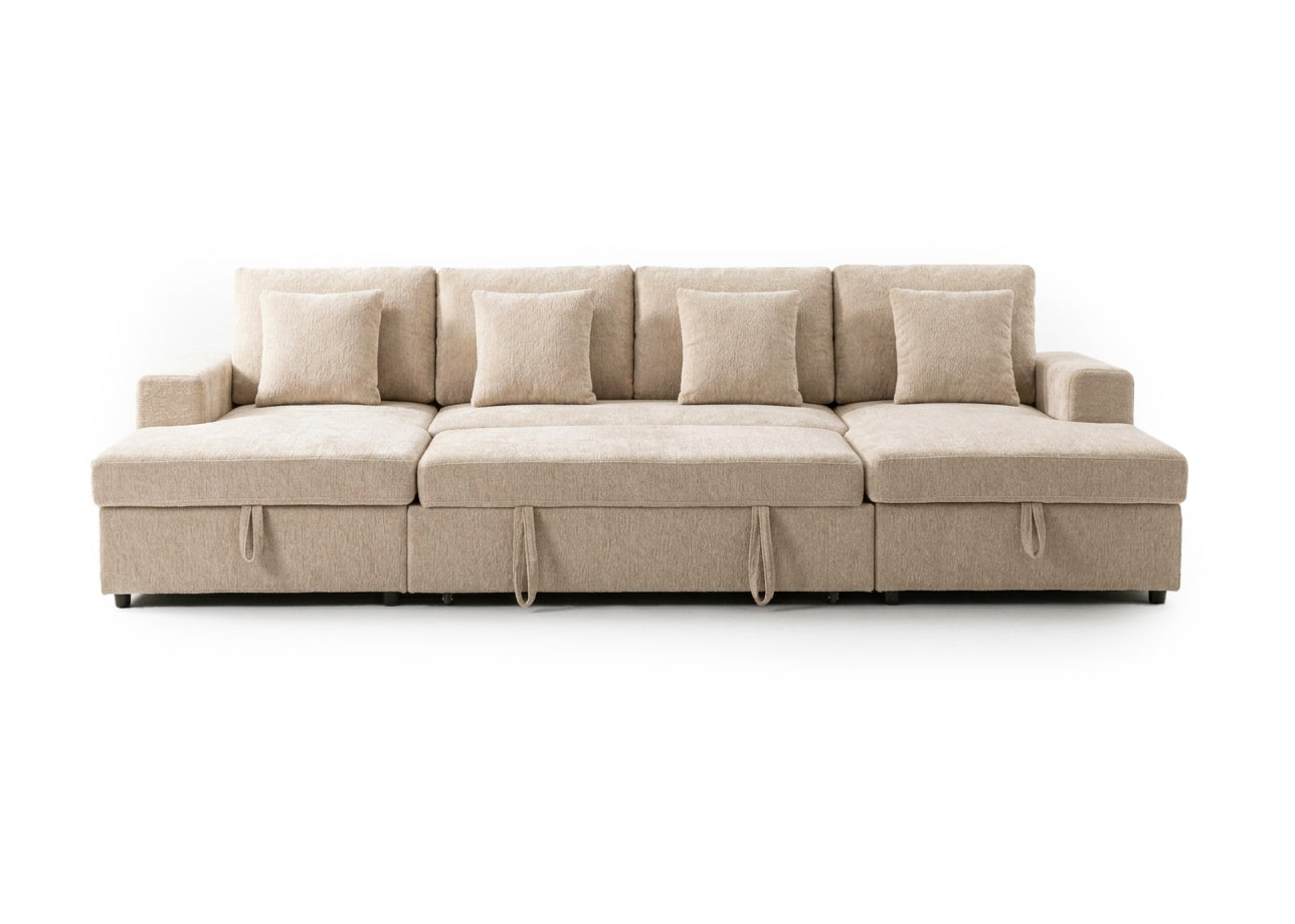 Sofa Cama Doble Chaise Longue Castle 330cm