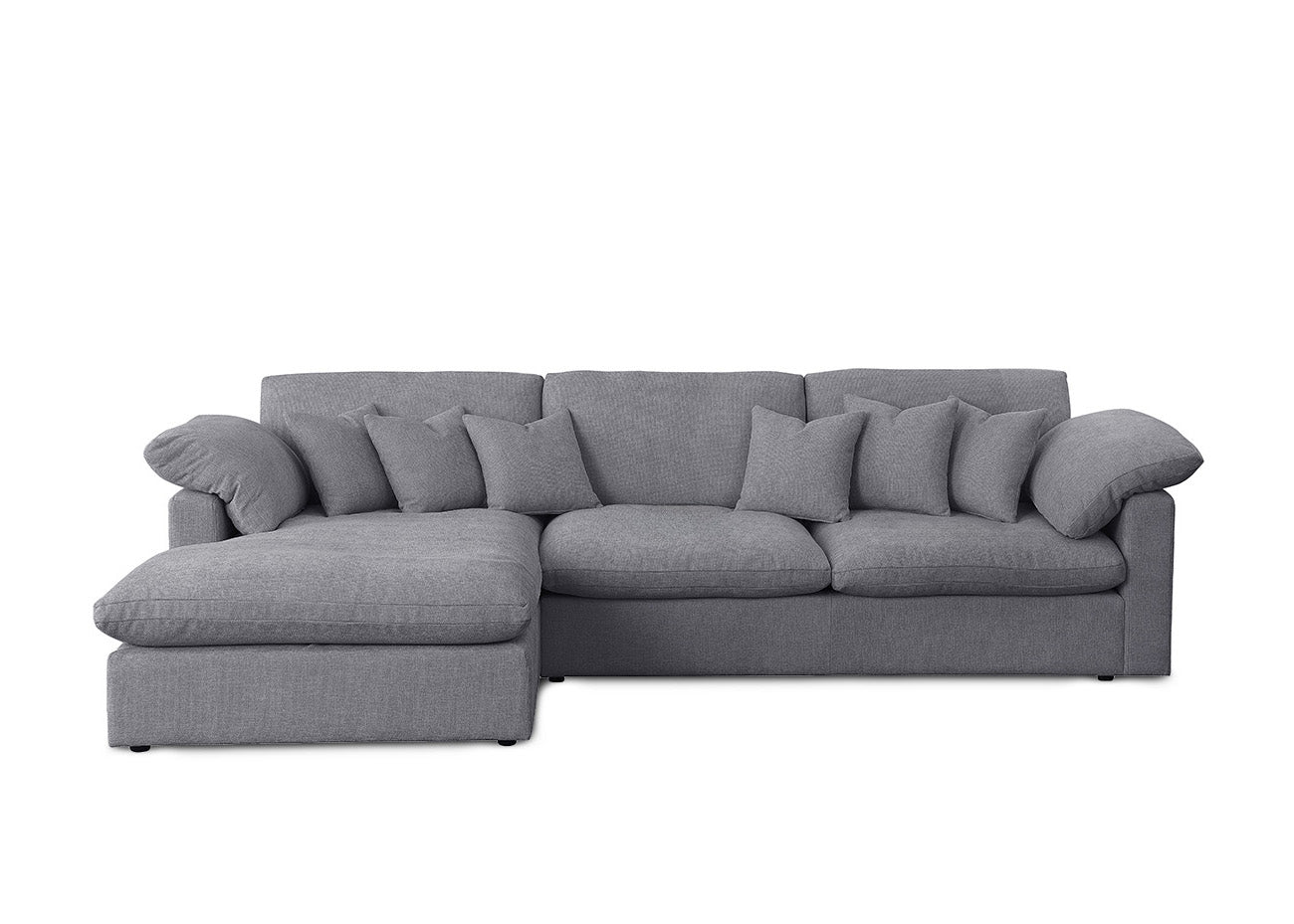 Sofa Chaise Longue Abbi Gris 300cm