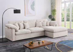 Sofa Chaise Longue Abbi Beige 300cm
