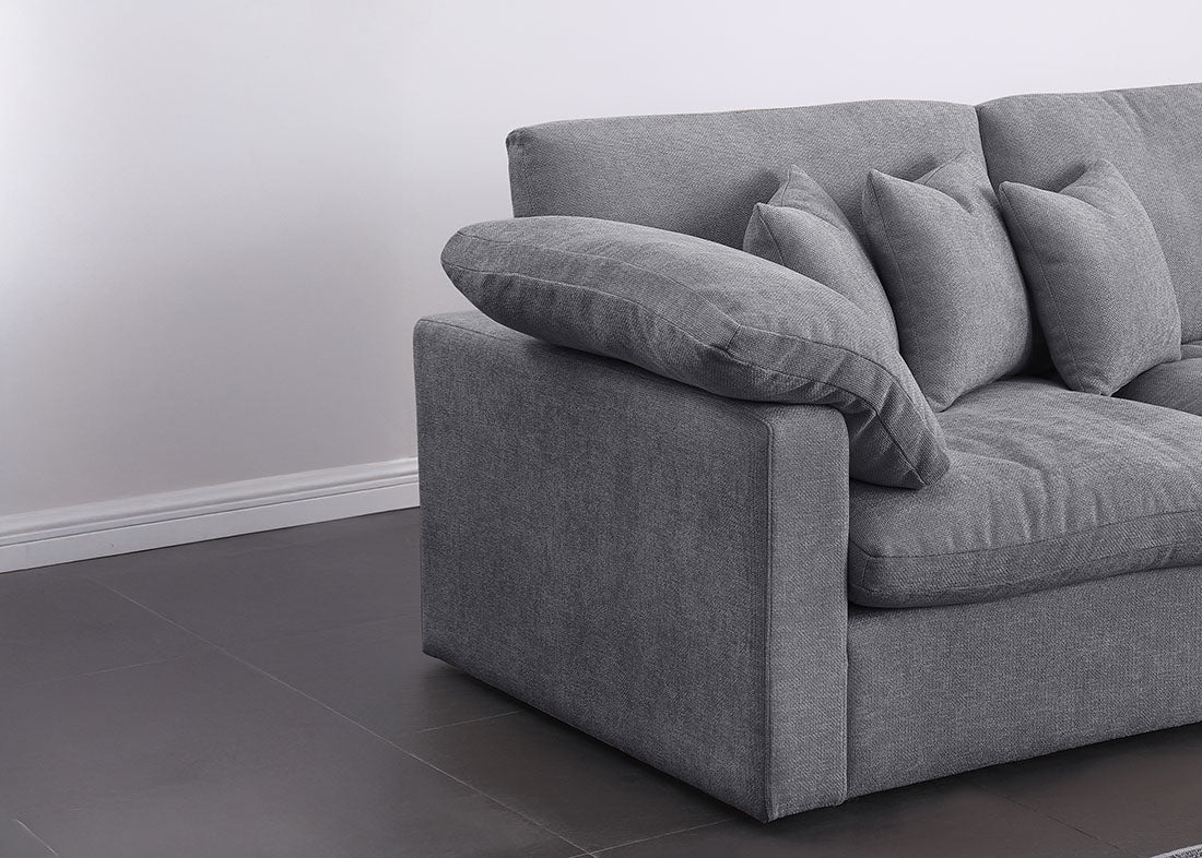 Sofa Chaise Longue Abbi Gris 300cm