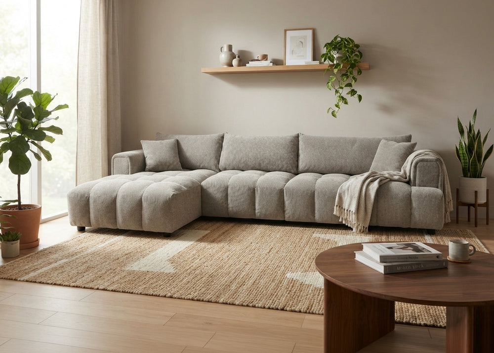 Sofa Chaise Longue Executive Choco 335cm