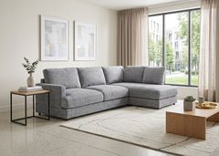 Sofa Chaise Longue Rinconera Cynthia Gris 260cm