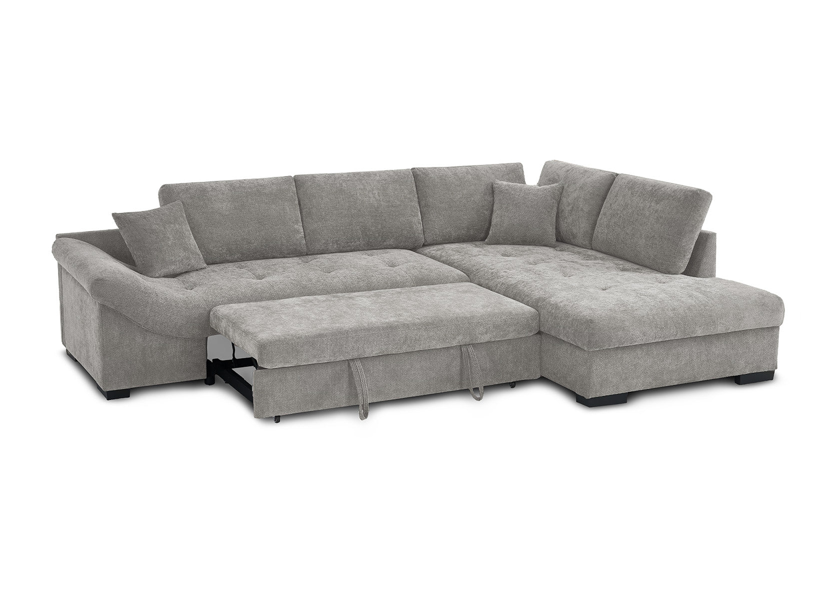 Sofa Cama Chaise Longue Mirabelle 295cm Gris