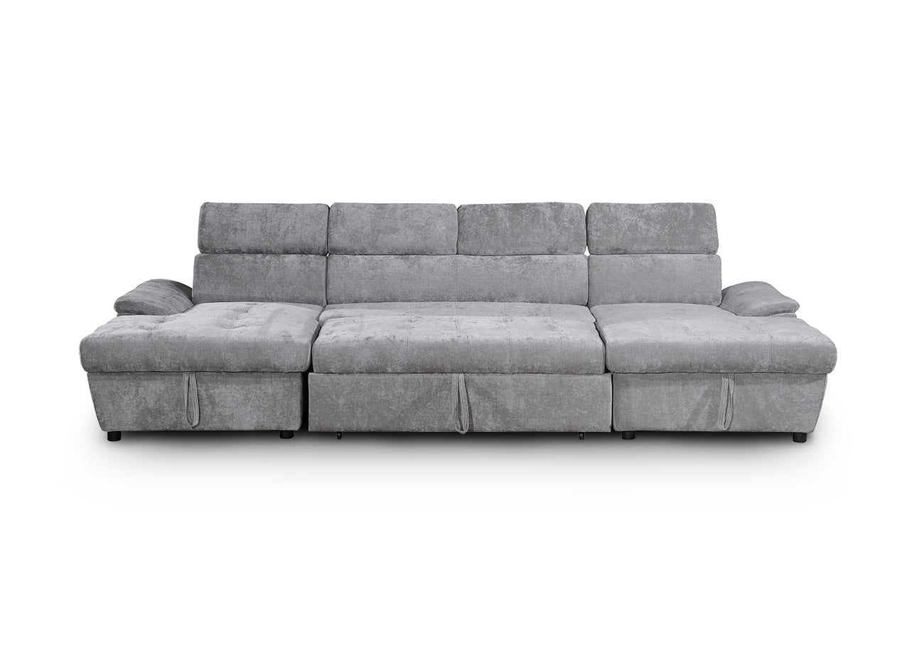 Sofa Cama Doble Chaise Longue con Arcon Leo 310cm