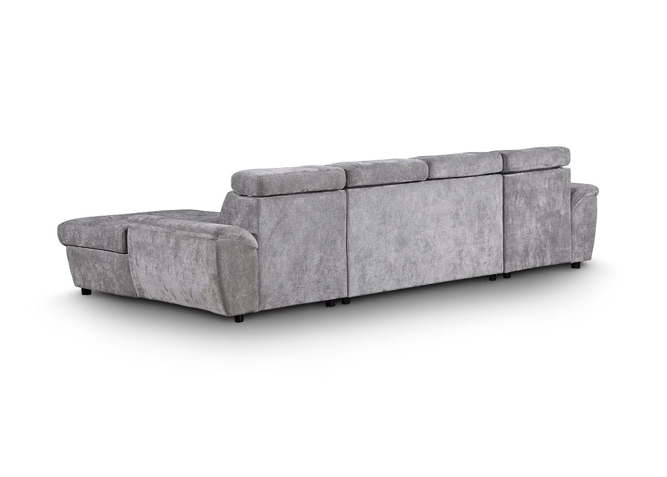 Sofa Cama Doble Chaise Longue con Arcon Leo 310cm