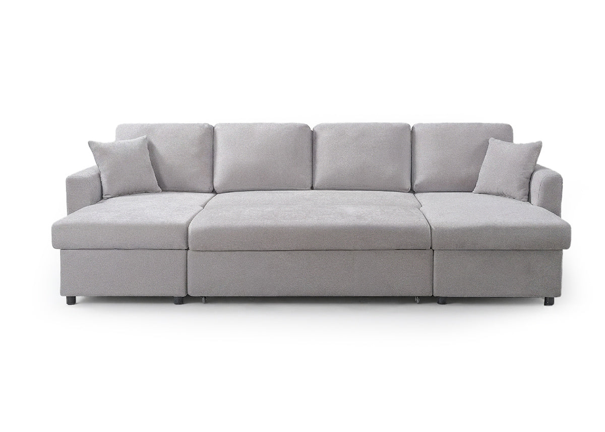Sofa Doble Chaise Longue Utah, con Arcon 286cm