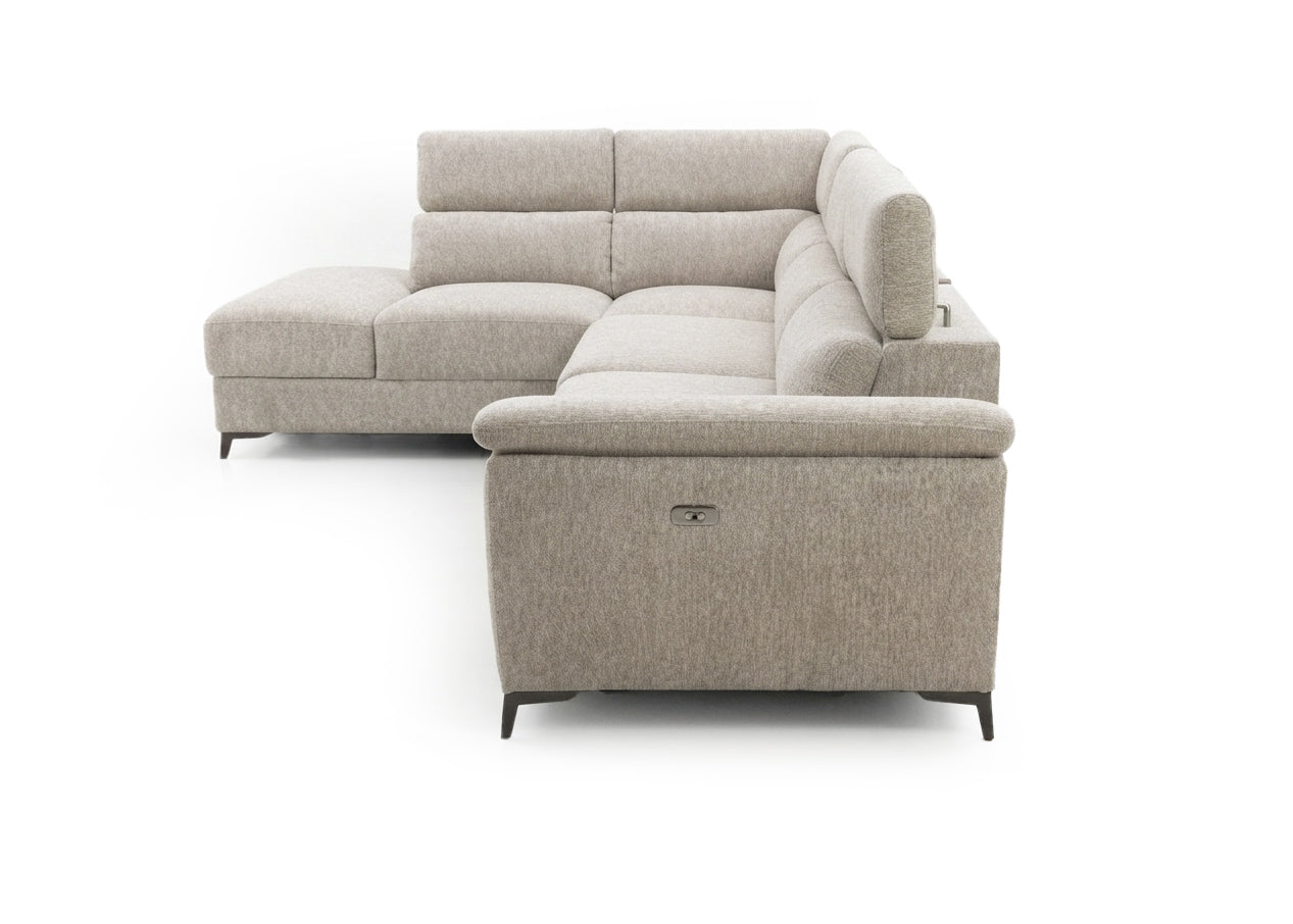 Sofa Rinconera Aaron + Puf con Arcon 265cm