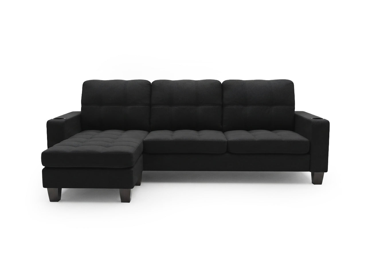 Sofa Kiger + Puff Convertible en Chaise Longue 184cm
