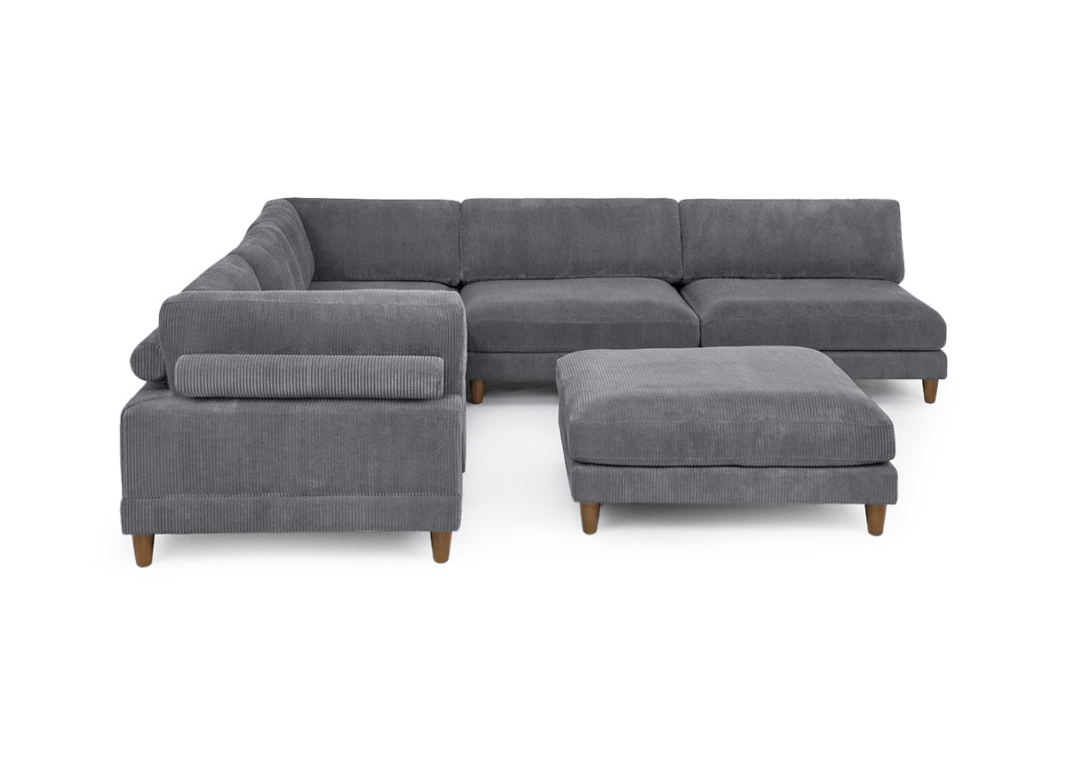 Sofa Rinconera Modular 6 Plazas Gris