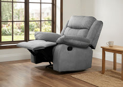 Sillon Reclinable Manual Houston 1 Plaza Gris