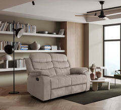 Canapé inclinable manuel Houston 2 places marron