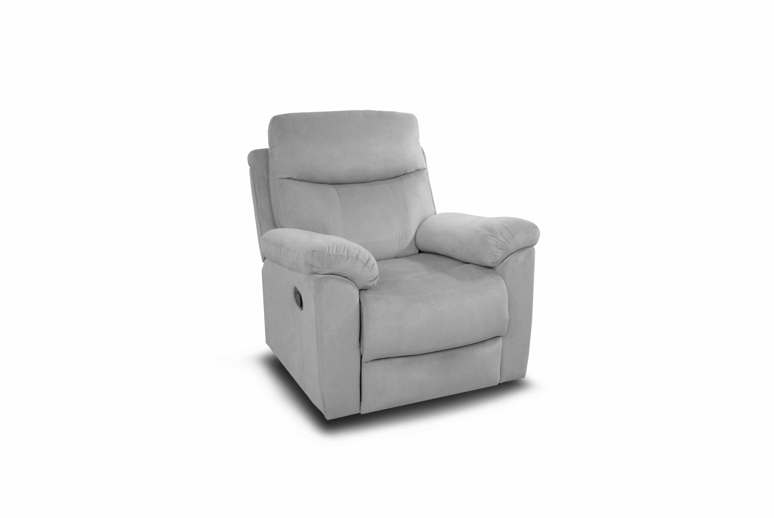 Sillon Reclinable Manual Texas 1 Plaza Gris