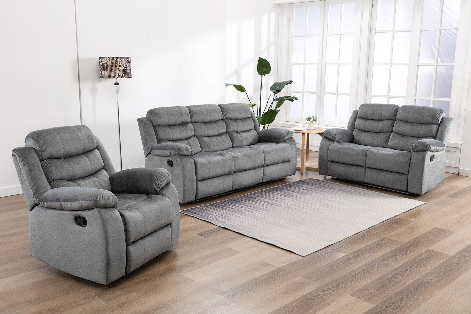 Houston Fauteuil Inclinable Manuel 1 Place Gris