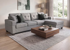 Sofa Chaise Longue Reversible Maria Gris 245cm