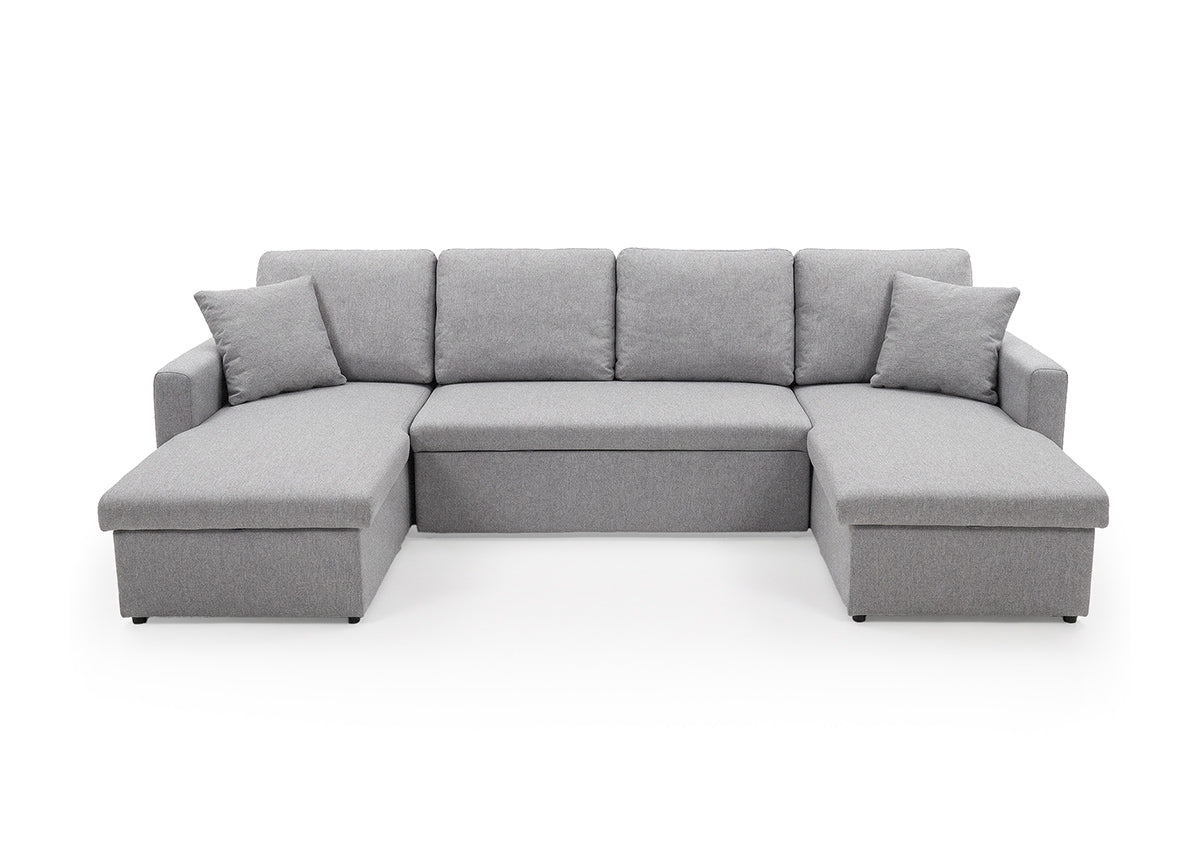 Sofa Doble Chaise Longue Nora, con Arcon 287cm
