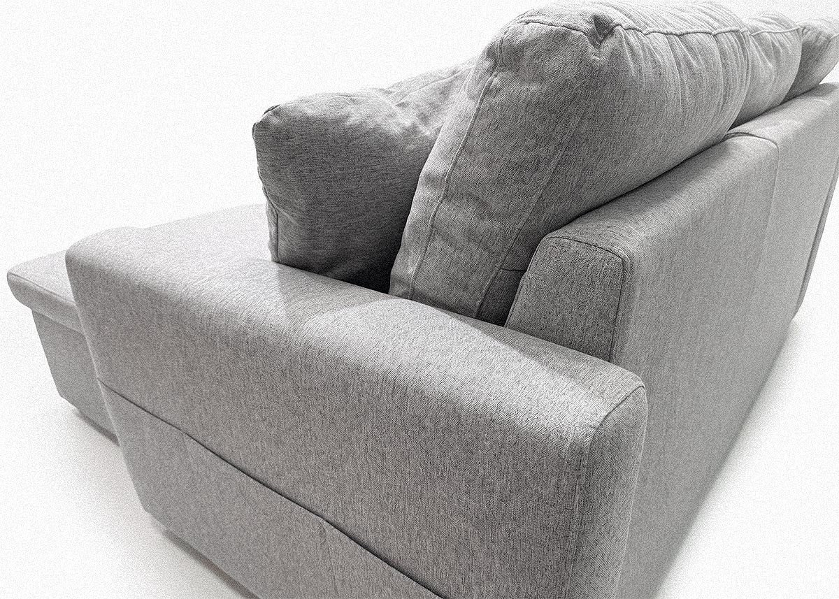 Sofa Doble Chaise Longue Nora, con Arcon 287cm