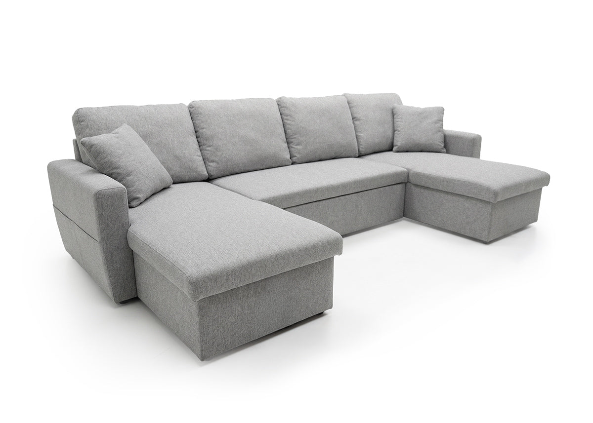 Sofa Doble Chaise Longue Nora, con Arcon 287cm