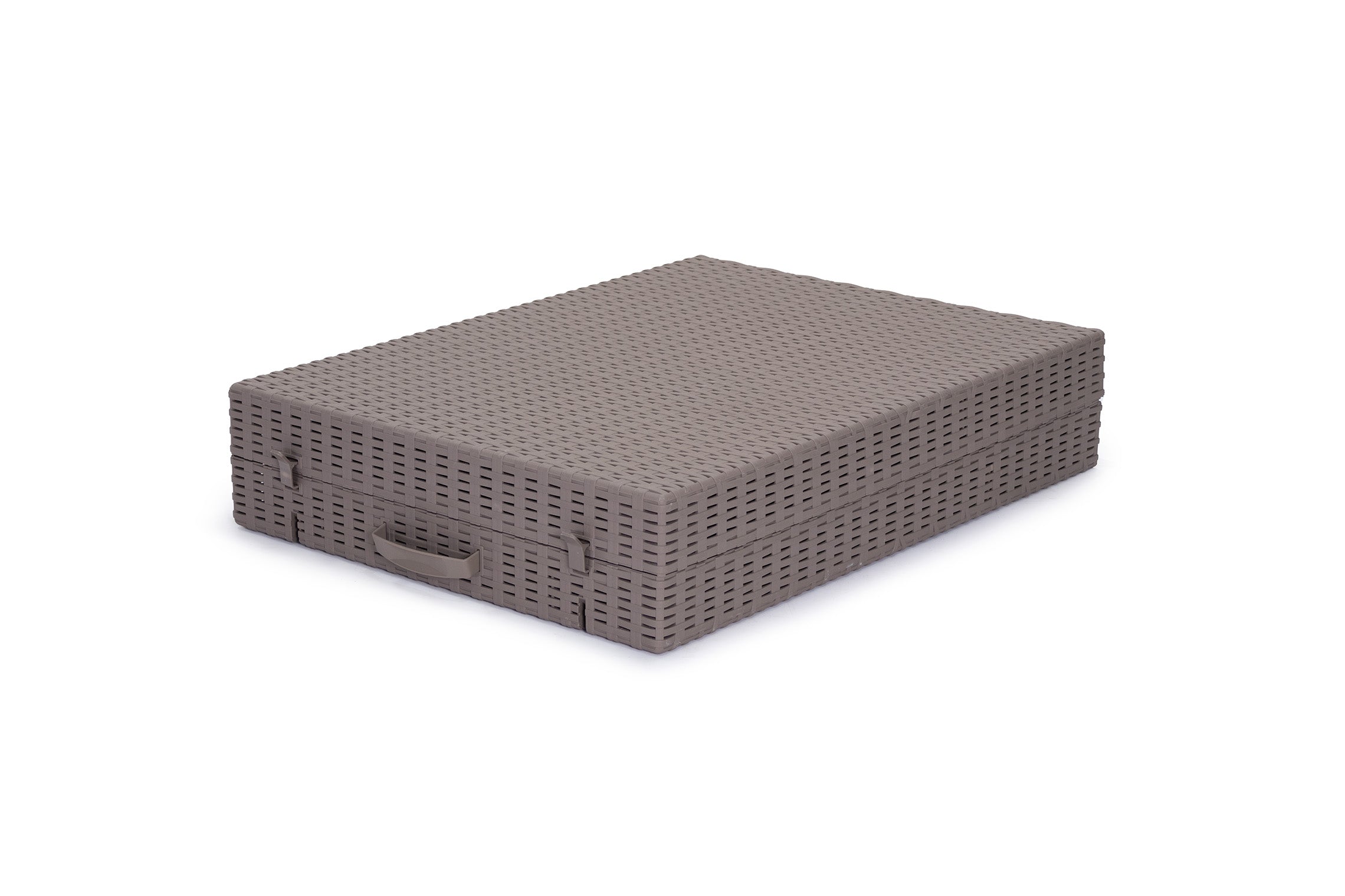 Tumbona en Ratan Sintetico Marron. Muebles de Jardin o Terraza