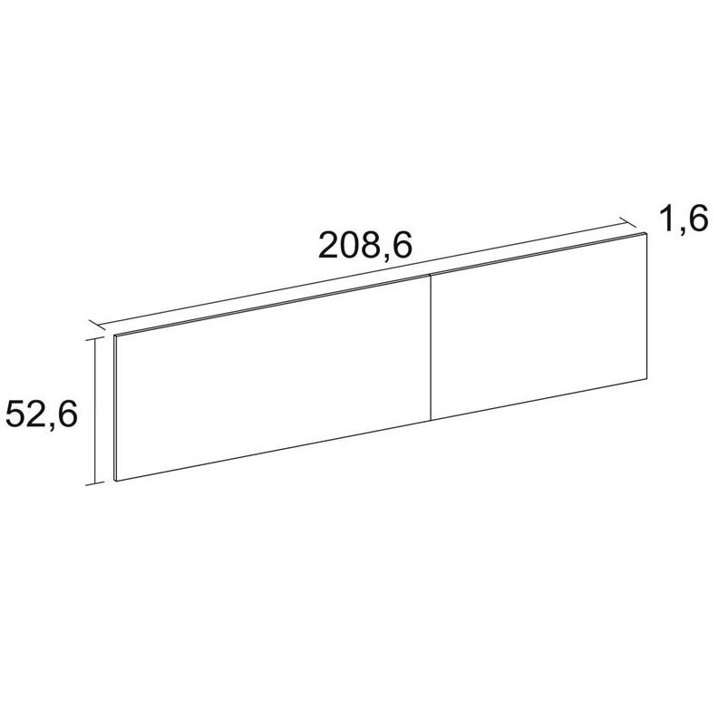 Cabecero (209x53 cm) + 2 Mesitas + Sinfonier