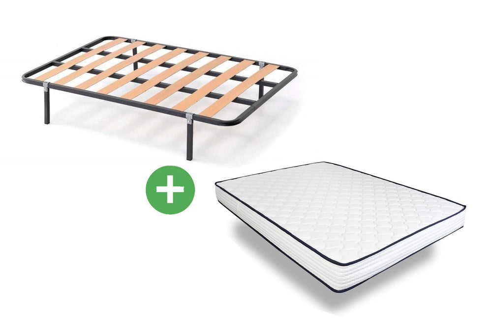 Somier de Laminas + Colchon Basic (90, 105, 135, 150 cm)