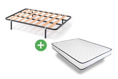 Sommier à lattes + Matelas Basic (90, 105, 135, 150 cm)