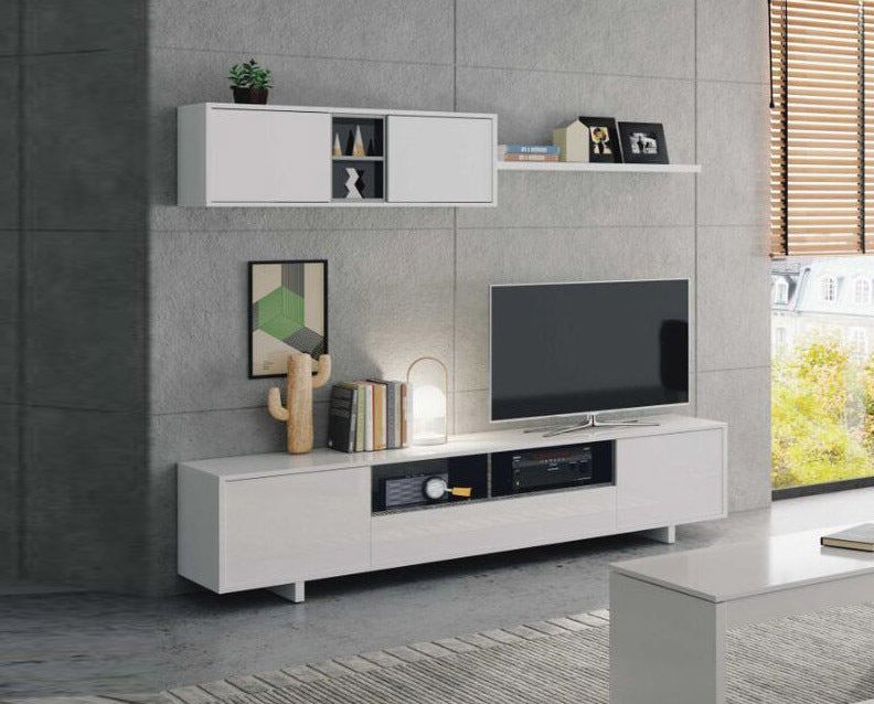 Mueble TV 200x46 cm Modulo + Estante BG. Conjunto Muebles de Salon