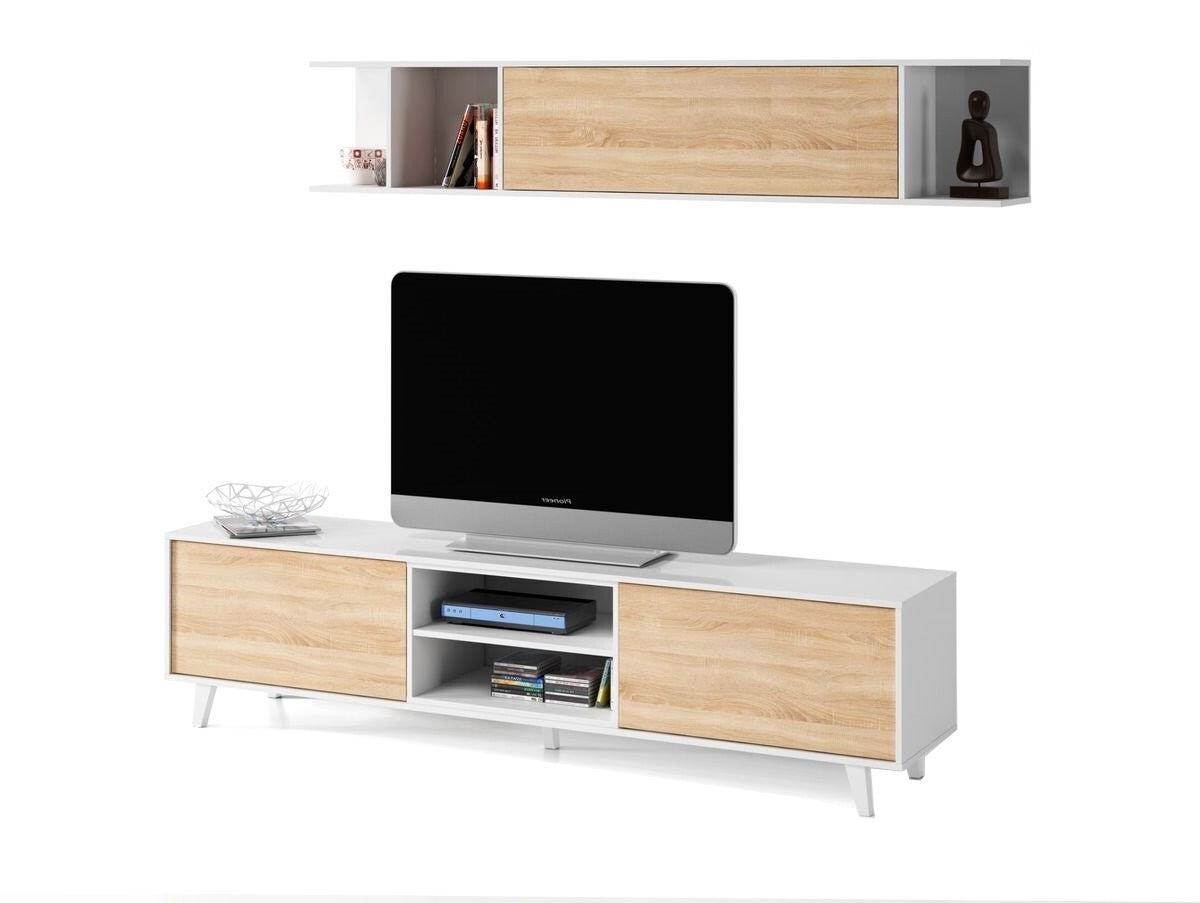 Mueble TV Zaiken Plus + Estante. Conjunto Muebles de Salon