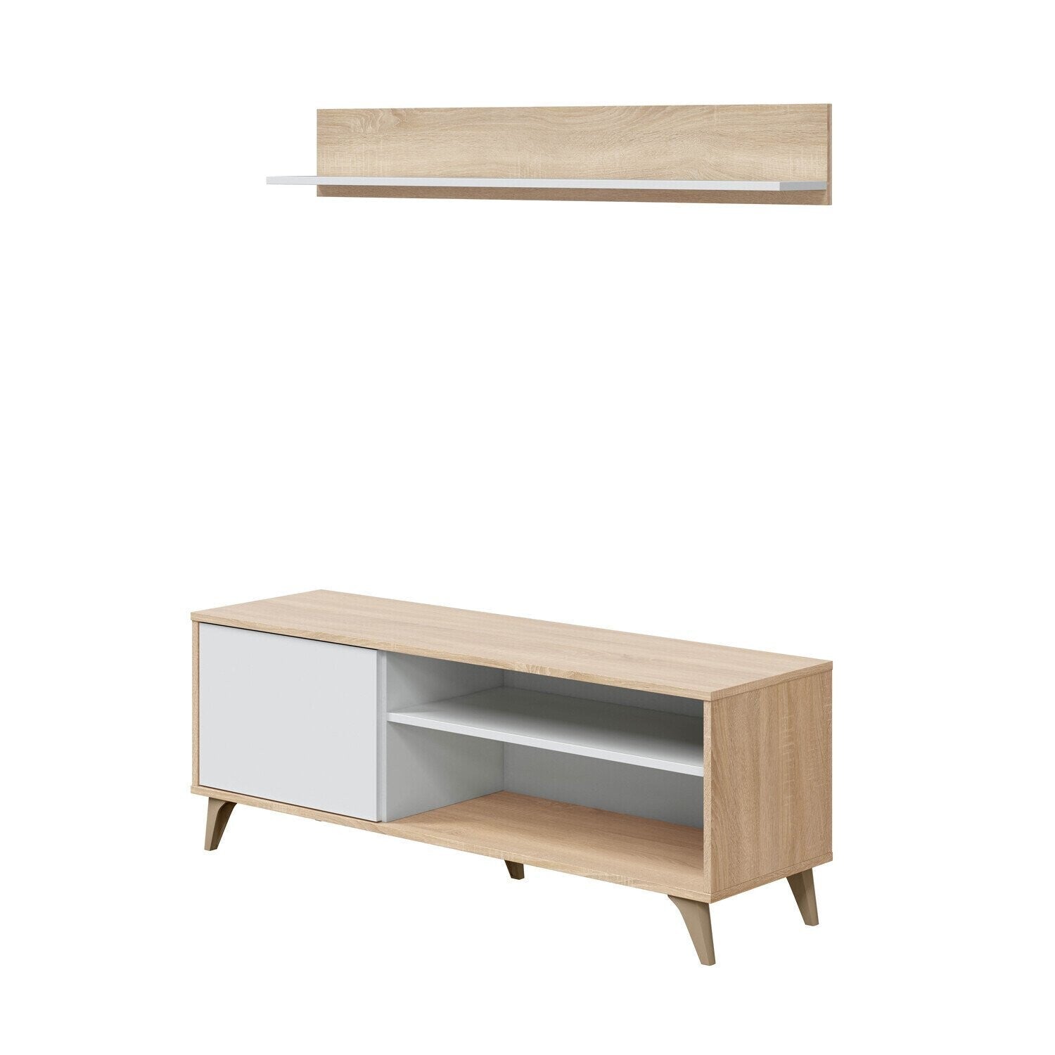 Mueble TV Kikua Plus + Estante. Conjunto Muebles de Salon