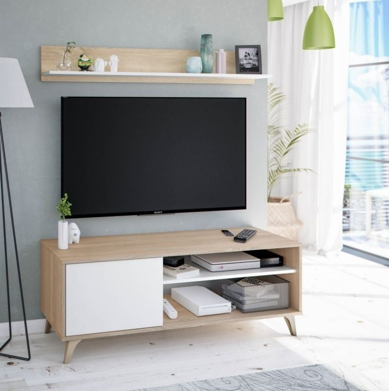 Mueble TV 135cm + Estante. Conjunto Muebles de Salon