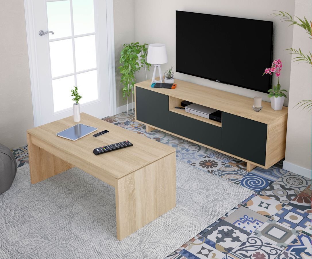 Mueble TV 150x46 cm. Tres Puertas