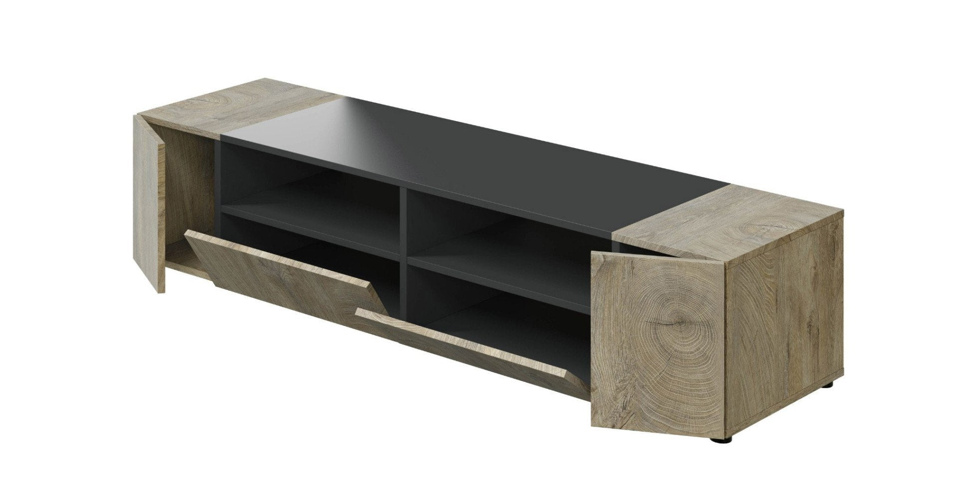 Mueble TV 138x36 cm. Cuatro Puertas. RN