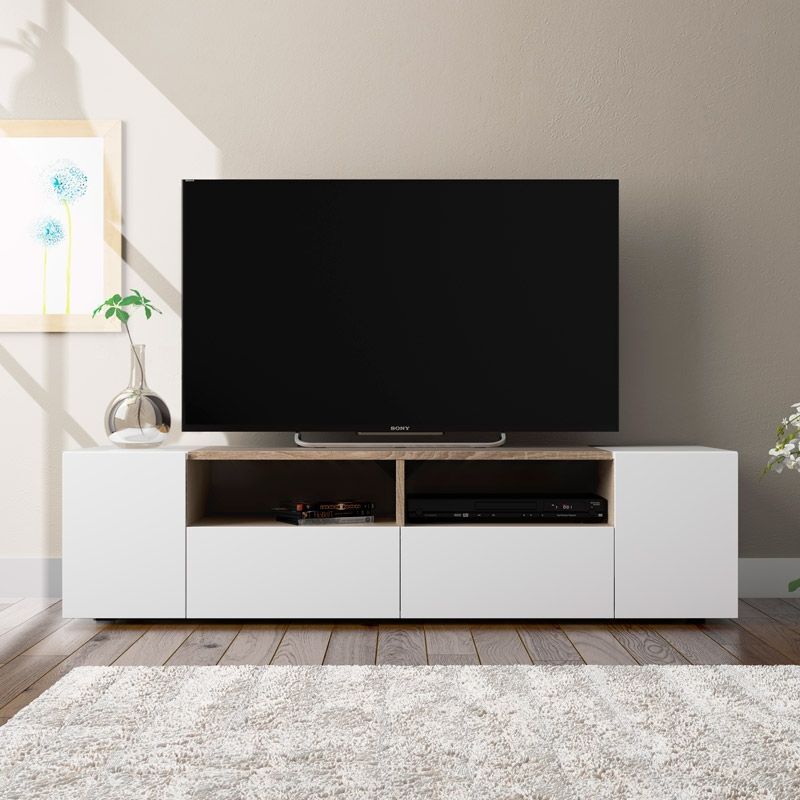 Mueble TV 138x36 cm. Cuatro Puertas