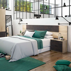 Cabecero de Cama Alaya. Cabezal + 2 Mesitas