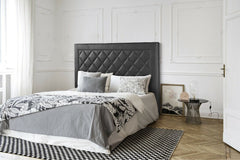 Monaco. Tête de lit en similicuir. 130 cm de hauteur (pour 135 ou 150)