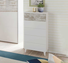 Commode Vintage avec 5 Tiroirs