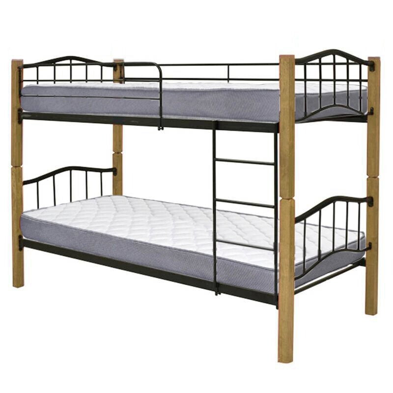 Litera Doble Cama 90cm Madera y Metal