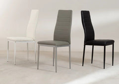 Silla de Comedor en Polipiel/metal
