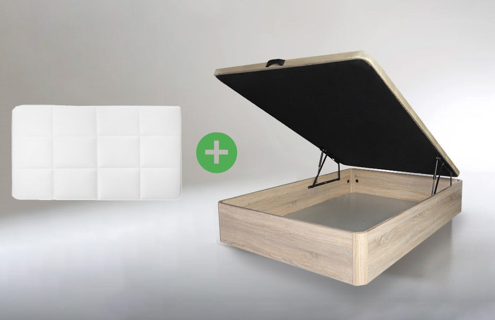 Cama Box de 90 cm + Cabeceira em Napa Nerea