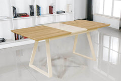 Table extensible en verre trempé 140(180)x80cm. Salle à manger ou cuisine